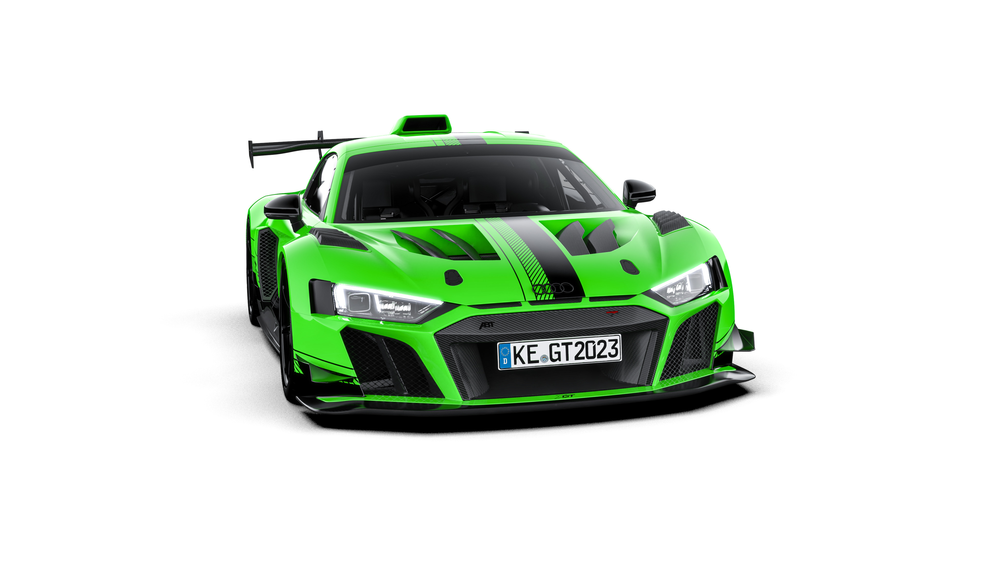 Green-black XGT from the side front view