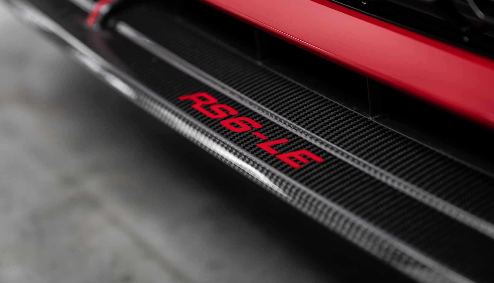 Close-up of front lip