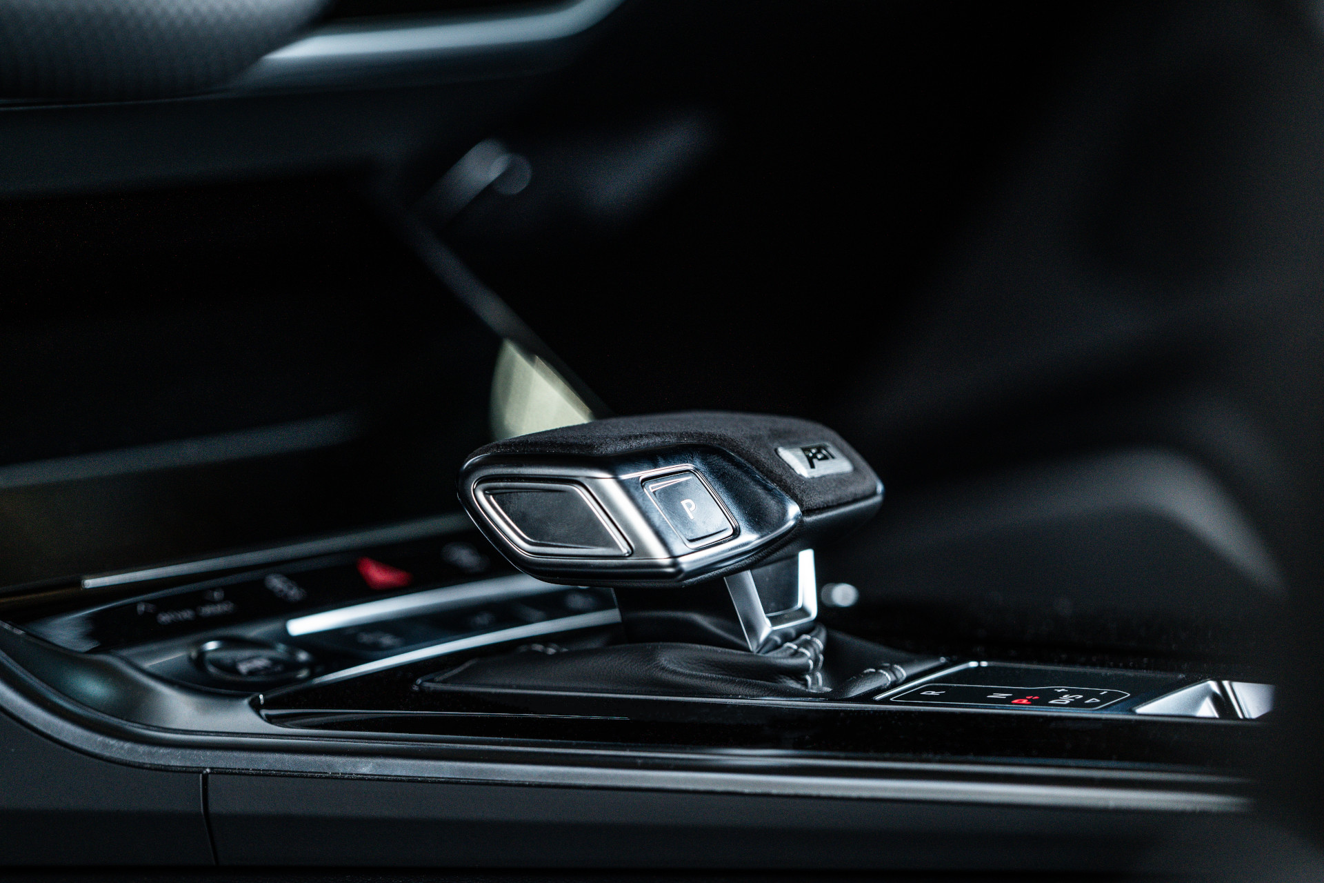 Close-up of the centre console