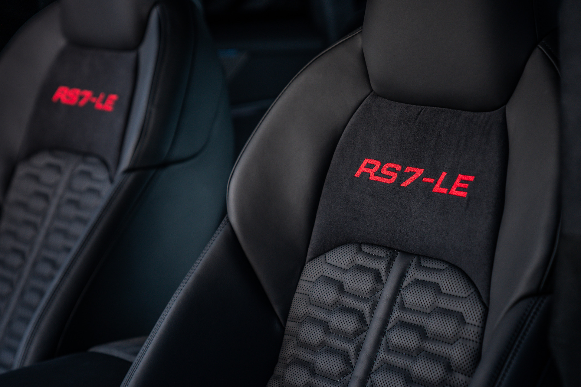 Close-up of seat backrest